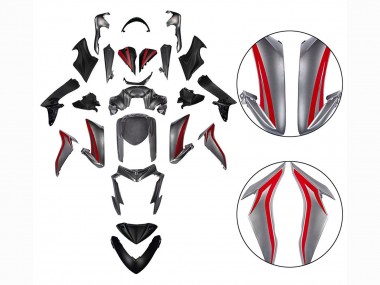 Carenados Moto Suzuki GSX-S 1000 2015-2020 - Rojo Plata