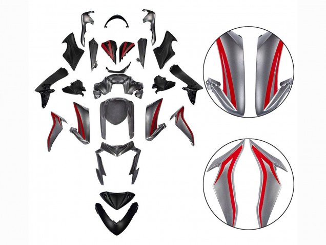 Carenados Moto Suzuki GSX-S 1000 2015-2020 - Rojo Plata