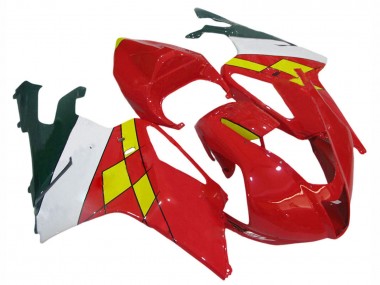 Carenados Moto Aprilia RSV1000 2003-2006 - Rojo Amarillo Blanco