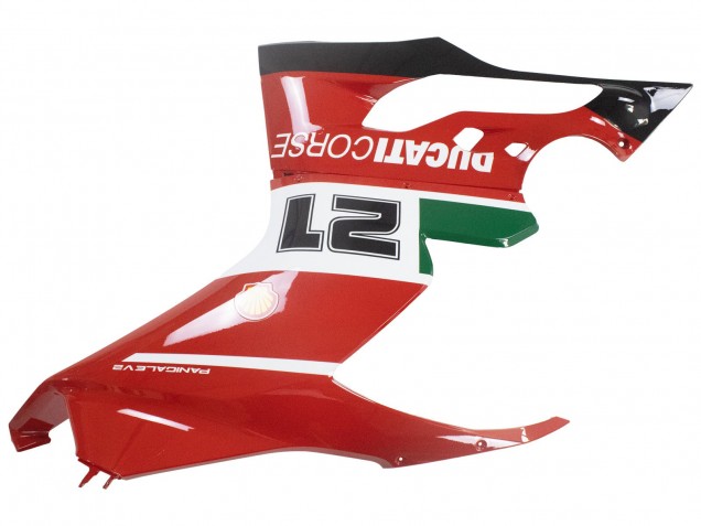 Carenados Moto Ducati Panigale V2 2020-2024 - Blanco Rojo Verde Negro Mate Corse 21
