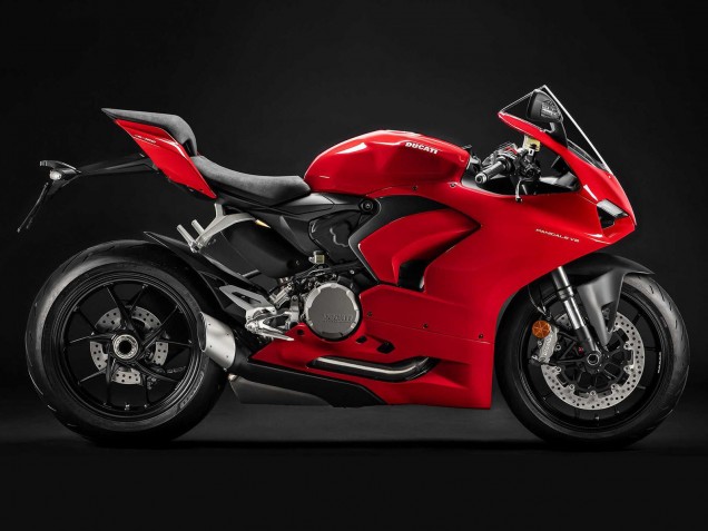 Carenado Moto Ducati Panigale V2 2020-2024 - Rojo Negro Mate
