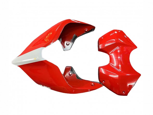 Carenados Moto Ducati Panigale V4 V4S 2018-2019 - Blanco Plata Rojo Negro Brillante