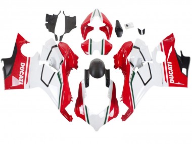 Carenados Moto Ducati Panigale V4 V4S 2018-2019 - Blanco Rojo Negro Mate