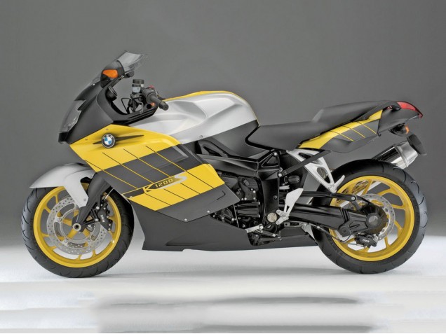 Carenados Moto BMW K1200S 2005-2010 - Amarillo Plata Negro Mate