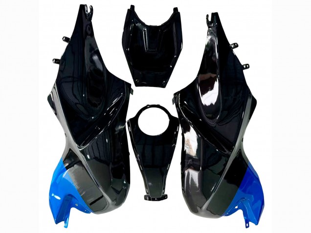 Carenado Moto BMW K1200S 2005-2010 - Plata Azul Negro