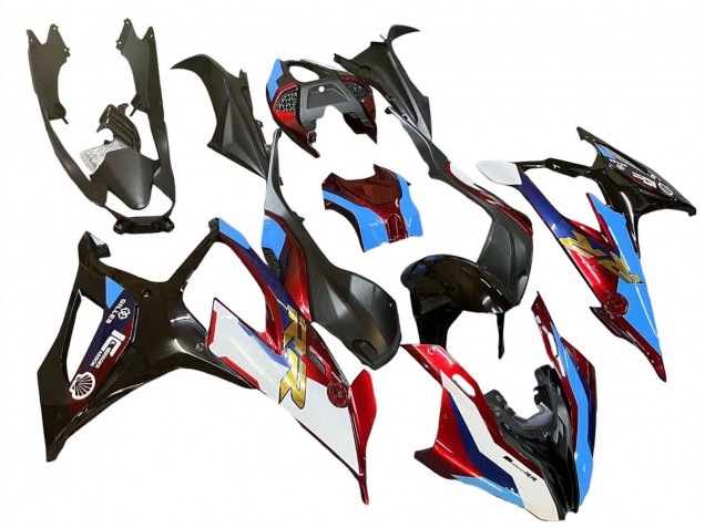 Carenados Moto BMW S1000RR 2019-2022 - Negro Rojo Azul