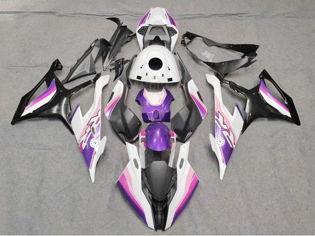 Carenados Moto BMW S1000RR 2019-2022 - Rosa Púrpura Blanco