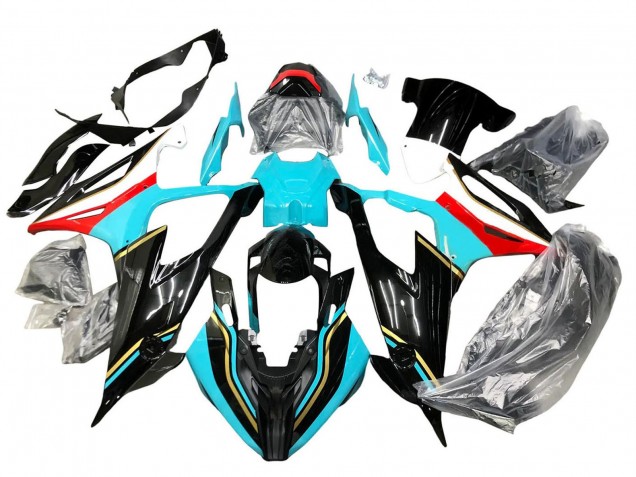 Carenados Moto BMW S1000RR 2019-2022 - Negro Azul Cielo Rojo