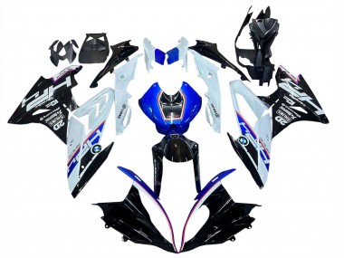 Kits Carenado Moto BMW S1000RR 2015-2016 - Blanco Azul Negro Brillante
