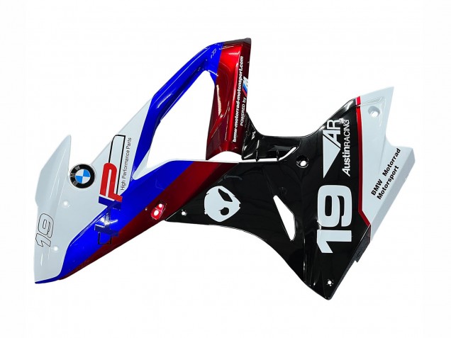 Carenado Moto BMW S1000RR 2015-2016 - Blanco Rojo Azul Negro