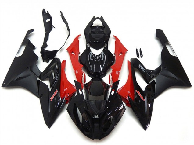 Carenado Moto BMW S1000RR 2015-2016 - Rojo Negro Brillante Negro Mate