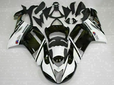 Carenados Moto Kawasaki ZX6R 2007-2008 - Negro Blanco