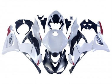 Carenados Moto Kawasaki ZX6R 2023-2025 - Blanco Perla Negro Rojo