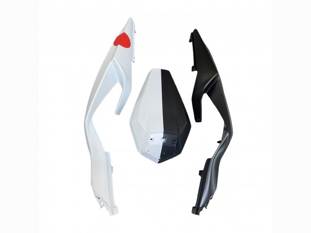 Carenados Moto Kawasaki ZX6R 2023-2025 - Negro Blanco Flower