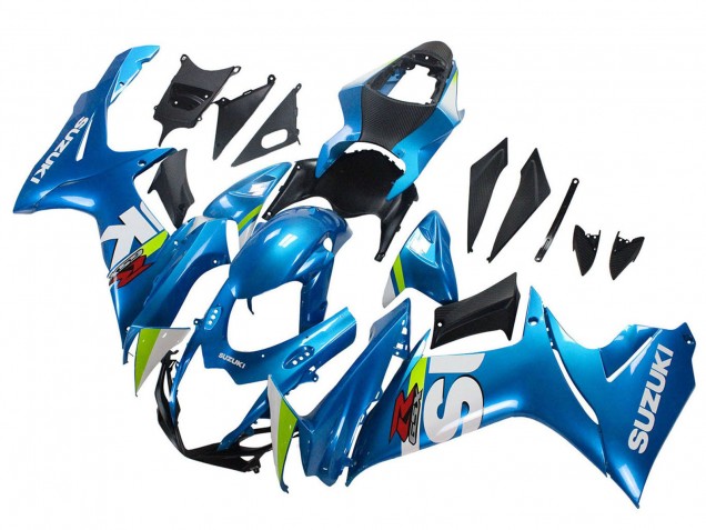 Carenados Moto Suzuki GSXR 600 / GSXR 750 2011-2024 - Azul Claro Verde Blanco Rojo