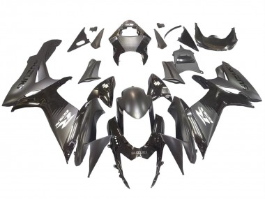 Carenados Moto Suzuki GSXR 600 / GSXR 750 2011-2024 - Negro Mate Negro Brillante Blanco Calcomanía