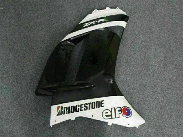 Carenados Moto Kawasaki ZX6R 2007-2008 - Negro Blanco Elf