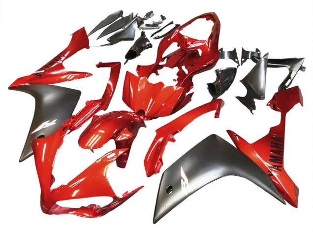 Carenado Moto Yamaha YZF 1000 R1 2007-2008 - Rojo Negro Mate