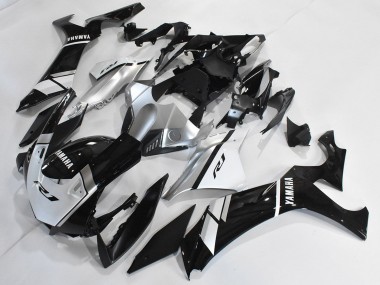 Carenados Moto Yamaha YZF 1000 R1 2020-2025 - Plata Blanco Negro Brillante