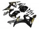 Carenados Moto Yamaha YZF R6S 2006-2009 - Negro Brillante Oro Calcomanías