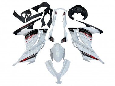 Carenados Moto Kawasaki EX300 2013-2024 - Blanco Rojo Negro