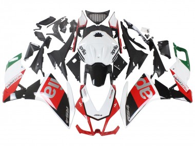 Carenados Moto Aprilia RS4 50 125 2012-2018 - Blanco Rojo Verde Negro Brillante
