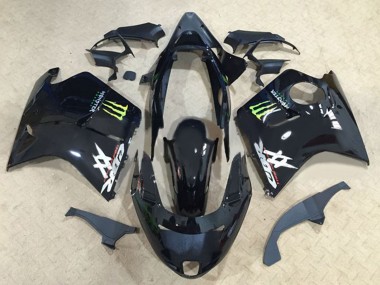 Carenados Moto Honda CBR1100XX Blackbird 1996-2007 - Negro Brillante Verde Monstruo