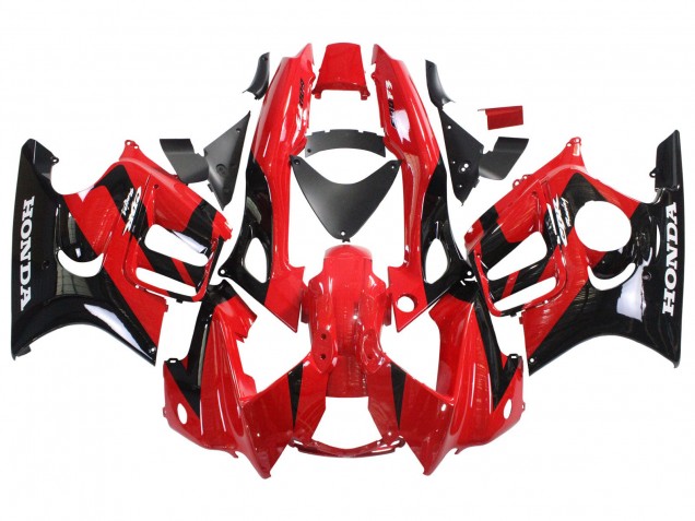 Carenados Moto Honda CBR600 F3 1997-1998 - Rojo Negro Brillante