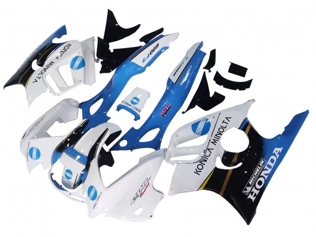 Carenados Moto Honda CBR600 F3 1997-1998 - Blanco Azul Negro Brillante