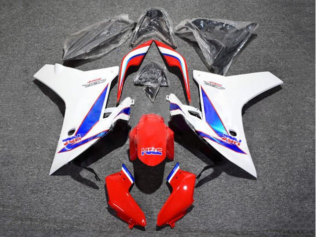 Carenado Moto Honda CBR600F 2011-2013 - Blanco Rojo Azul HRC