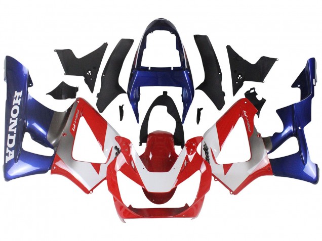 Carenados Moto Honda CBR900RR 929 2000-2001 - Plata Rojo Azul