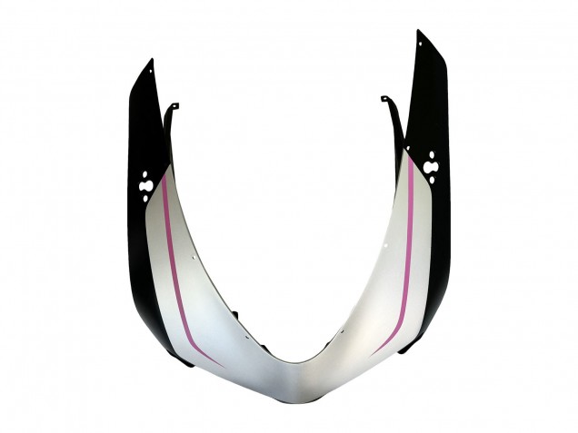 Carenados Moto Ducati 848 2007-2014 - Blanco Rosa Negro Brillante Connie