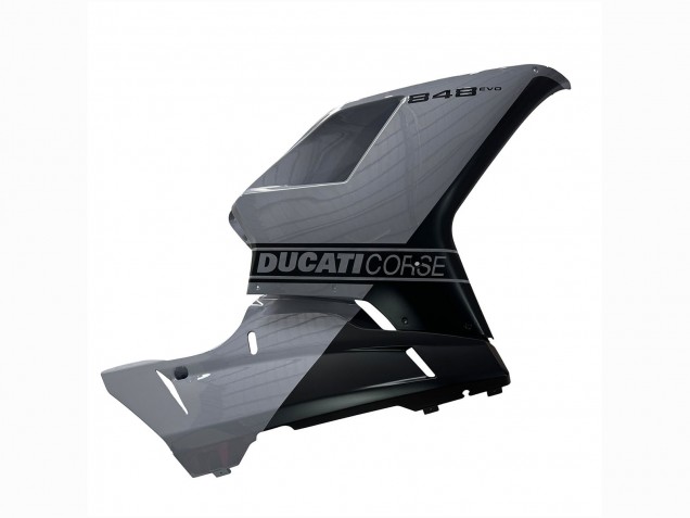 Carenados Moto Ducati 848 2007-2014 - Plata Oro Negro Mate