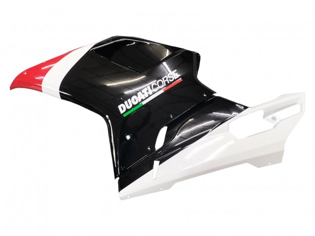 Carenados Moto Ducati 848/1098/1198 2007-2014 - Blanco Rojo Negro Brillante