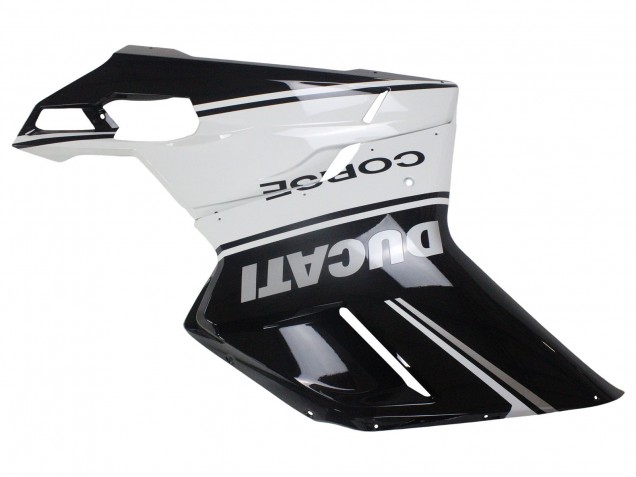 Carenados Moto Ducati 848/1098/1198 2007-2014 - Blanco Negro Brillante Corse