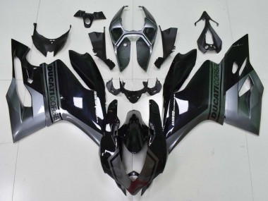 Carenados Moto Ducati Panigale 1199 2011-2014 - Gris Negro Brillante