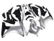 Carenado Moto Honda CBR500R 2013-2015 - Plata Negro Brillante