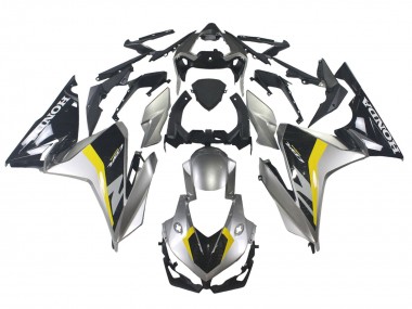 Carenados Moto Honda CBR500R 2022-2023 - Plata Amarillo Negro Brillante