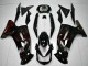 Carenados Moto Kawasaki EX650 2006-2008 - Negro Brillante Rojo Llama