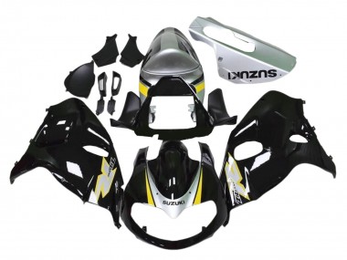 Carenados Moto Suzuki TL1000R 1998-2003 - Negro Brillante Plata Amarillo