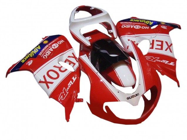 Carenados Moto Suzuki TL1000R 1998-2003 - Blanco Rojo Negro Xerox