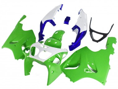 Carenados Moto Kawasaki ZX7R 1996-2003 - Blanco Verde Azul