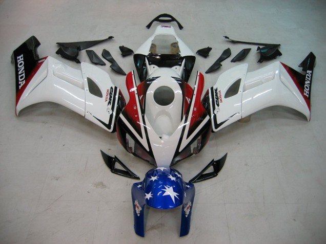 Carenados Moto Honda CBR1000RR 2004-2005 - Blanco Rojo Negro Brillante Azul Estrella