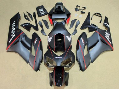 Carenados Moto Honda CBR1000RR 2004-2005 - Negro Brillante Gris Brillante Rojo Raya