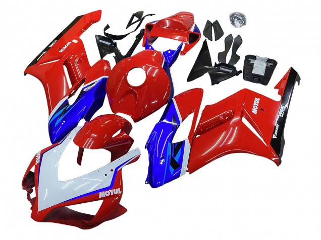 Carenados Moto Honda CBR1000RR 2004-2005 - Rojo Azul Blanco Negro Motul