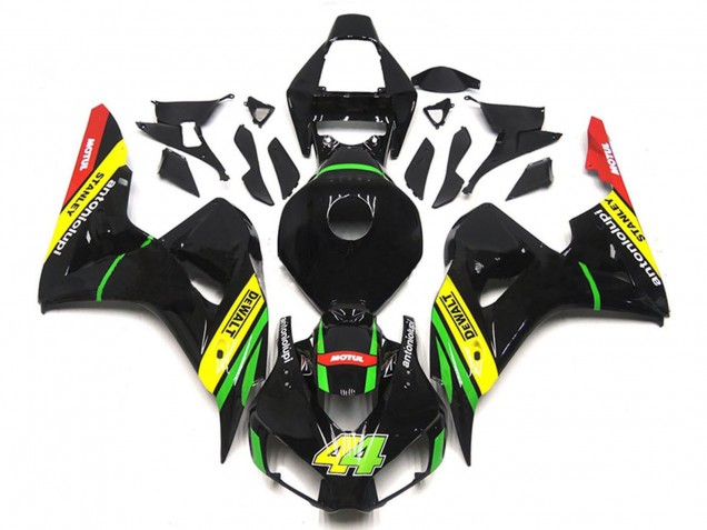 Carenados Moto Honda CBR1000RR 2006-2007 - Negro Brillante Amarillo Verde Rojo Motul 44