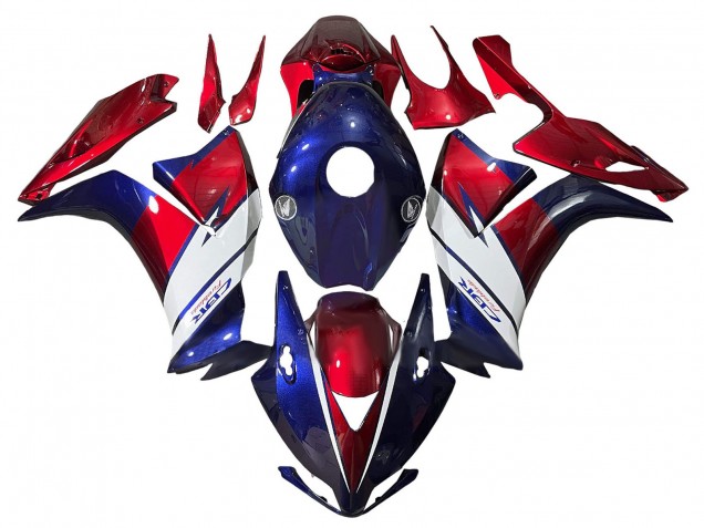 Carenados Moto Honda CBR1000RR 2012-2016 - Rojo Azul Blanco Fireblade