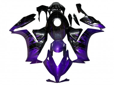 Carenados Moto Honda CBR1000RR 2012-2016 - Púrpura Negro Brillante