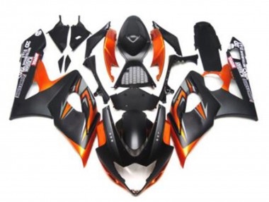Carenados Moto Suzuki GSXR 1000 2005-2006 - Negro Brillante Negro Mate Negro Naranja