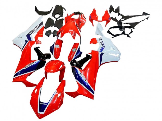 Kits Carenado Moto Honda CBR1000RR 2017-2023 - Blanco Rojo Azul